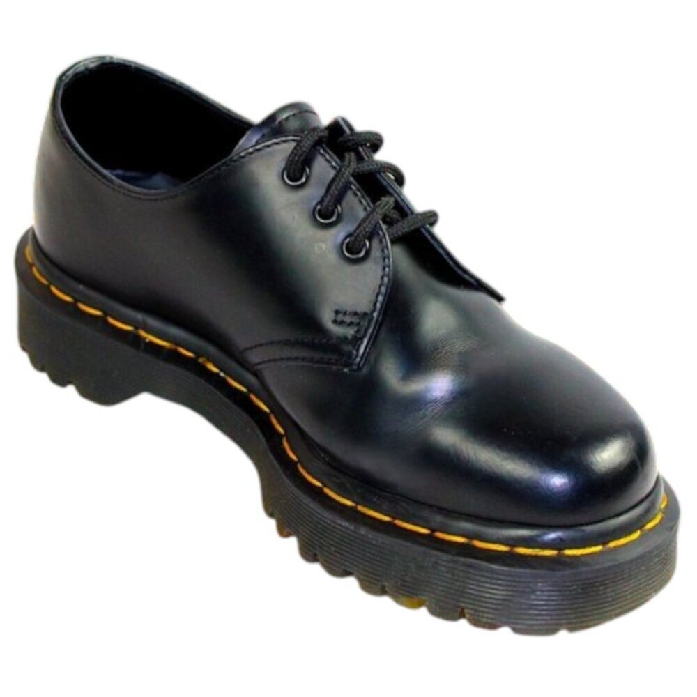 Dr. Martens 1461 Bex Black Leather Platform Oxford Shoes Women's 6 - Picture 3 of 11